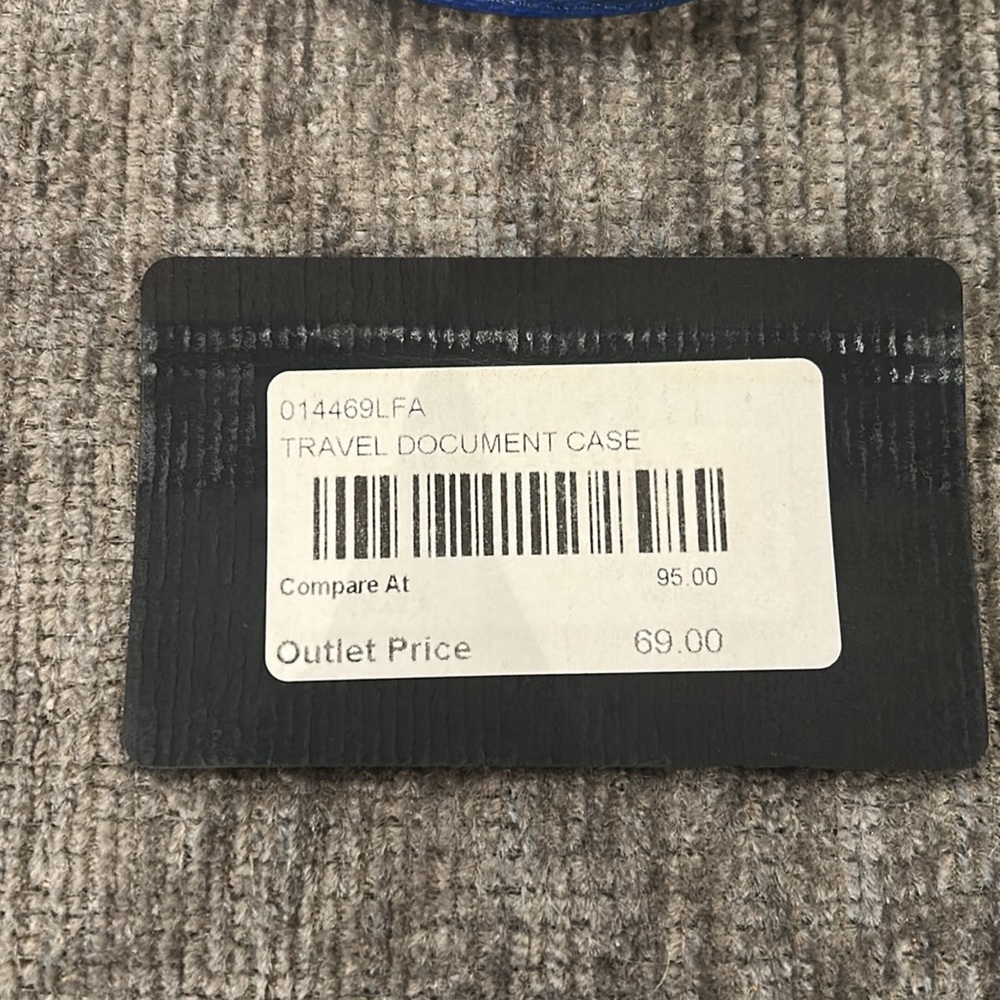 Tumi blue and green travel document case NWT - Picture 2 of 3